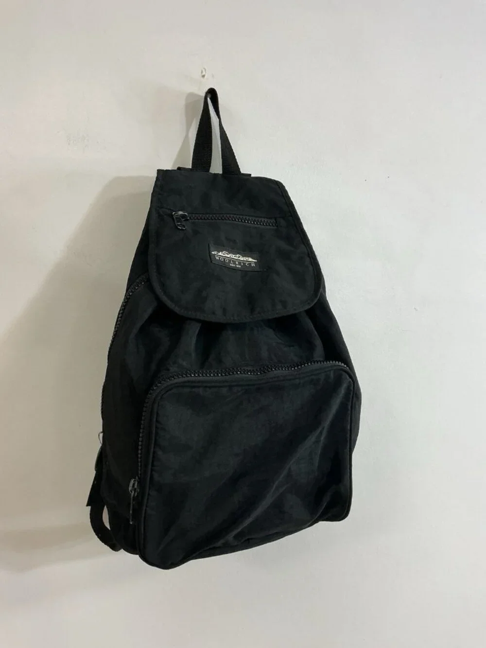 Vintage Woolrich Backpack Black Nylon Bag